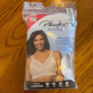 Playtex 18 Hour 36C Ultimate Shoulder Comfort Wirefree Bra 4693 White